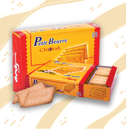 بیسکویت پذیرایی پتی بور جعبه زرد